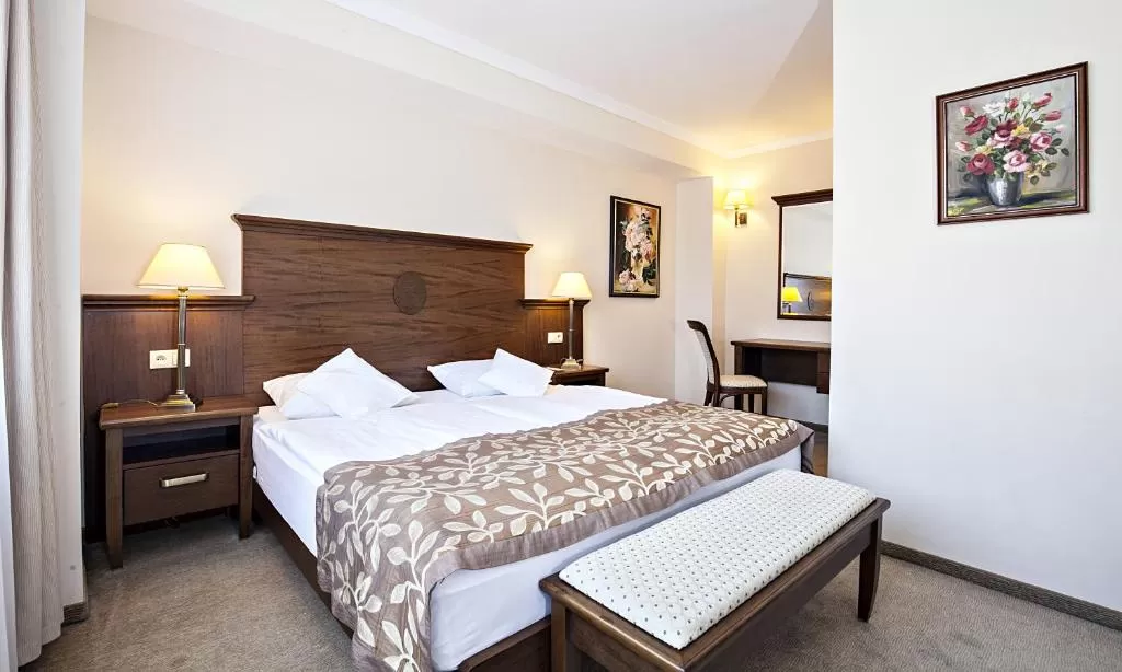 Co wchodzi w skład wyposażenia pokoi w hotelu Lubicz? Czy jest sejf, suszarka do włosów, itd.?